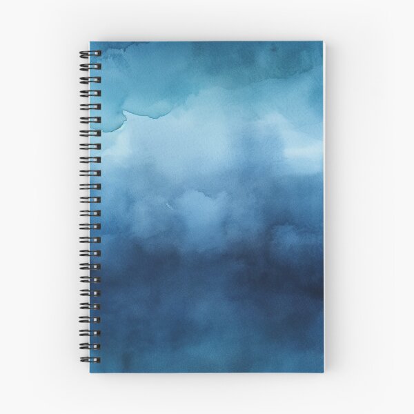 Item preview, Dark Blue Clouds Abstract Watercolor designed and sold by DigitaICraft.
