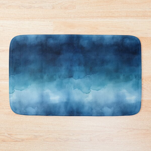 Item preview, Dark Blue Clouds Abstract Watercolor designed and sold by DigitaICraft.