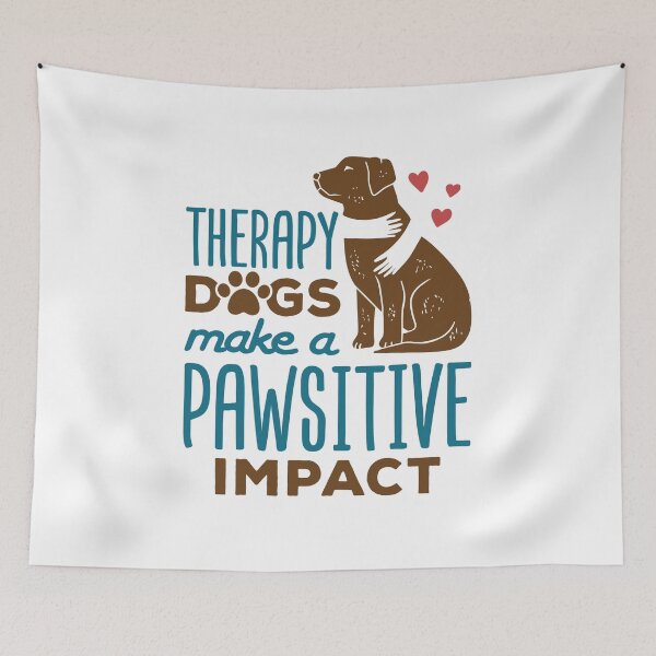 Item preview, Therapy Dogs Make a Pawsitive Impact designed and sold by jaygo.