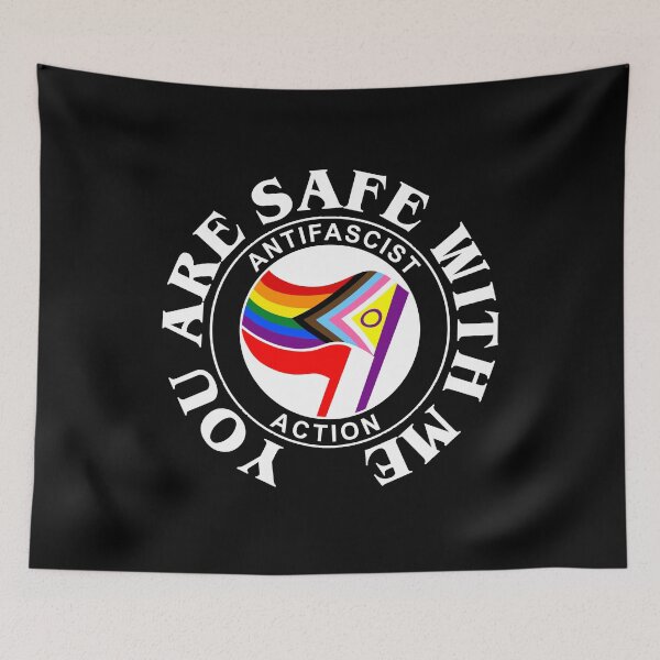 Item preview, Antifascist action You are safe with me designed and sold by remerasnerdas.