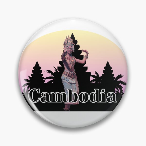 Item preview, Apsara in front of Silhouette of Angkor Wat designed and sold by Linklandiya.