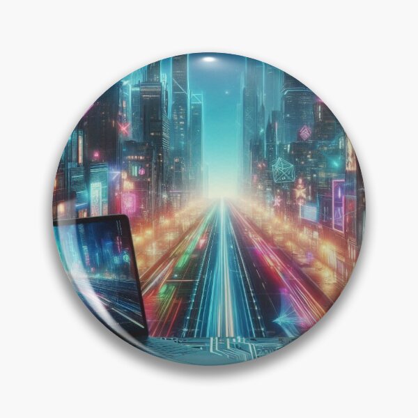 Artikelvorschau, Neongetränkte Metropolis: Die Zukunft im Cyberpunk-Stil entworfen und verkauft von FotoworldEdel.