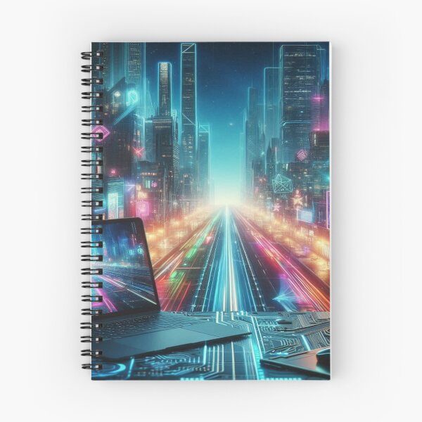 Item preview, Neon-soaked Metropolis: The future in cyberpunk style designed and sold by FotoworldEdel.