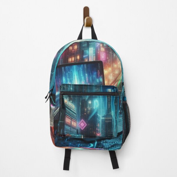 Item preview, Neon-soaked Metropolis: The future in cyberpunk style designed and sold by FotoworldEdel.