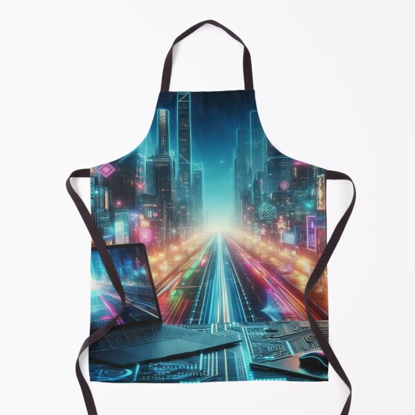 Item preview, Neon-soaked Metropolis: The future in cyberpunk style designed and sold by FotoworldEdel.