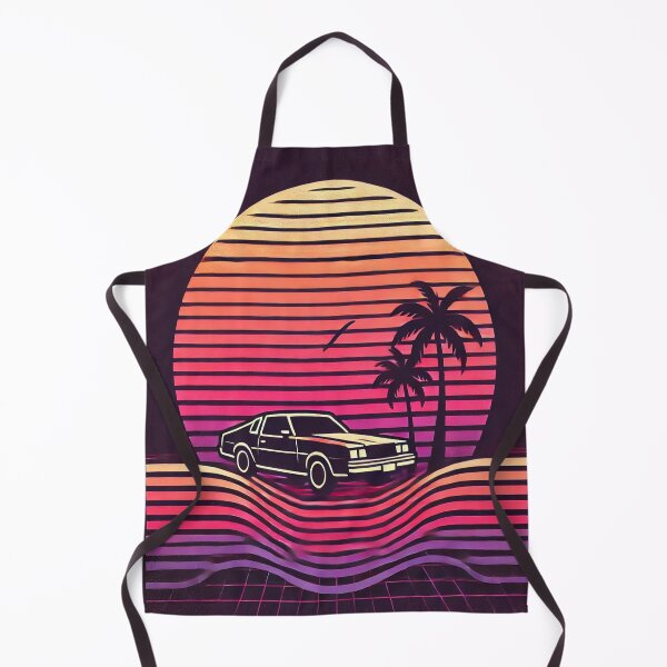 Item preview, Retro Sunset Synthwave Aesthetic | 80s Vintage Car Design designed and sold by AkilaCreations .