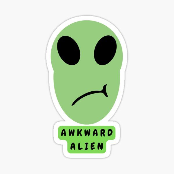Item preview, Awkward Alien Green Version designed and sold by TheMaeMayhem.