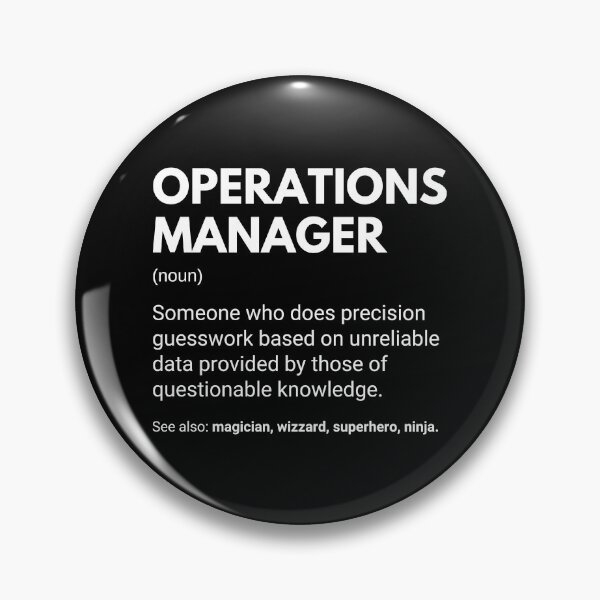 Item preview, Operations Manager Funny Work Definition designed and sold by CuteLovelyDesigns.