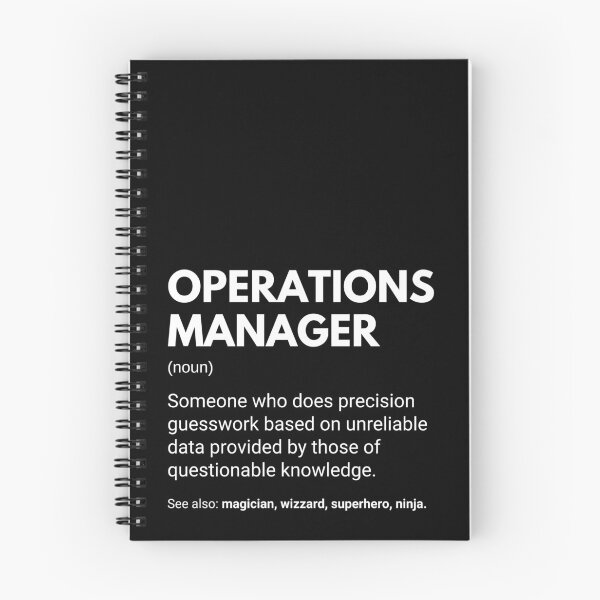 Item preview, Operations Manager Funny Work Definition designed and sold by CuteLovelyDesigns.
