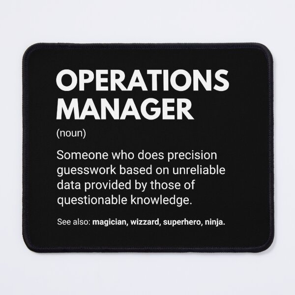 Item preview, Operations Manager Funny Work Definition designed and sold by CuteLovelyDesigns.