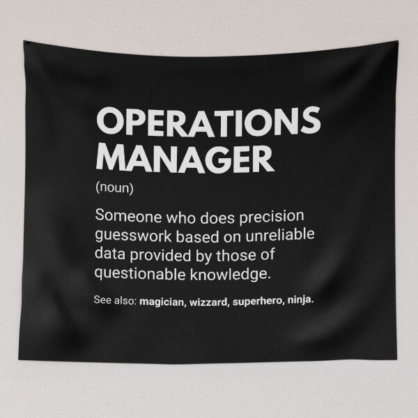 Item preview, Operations Manager Funny Work Definition designed and sold by CuteLovelyDesigns.