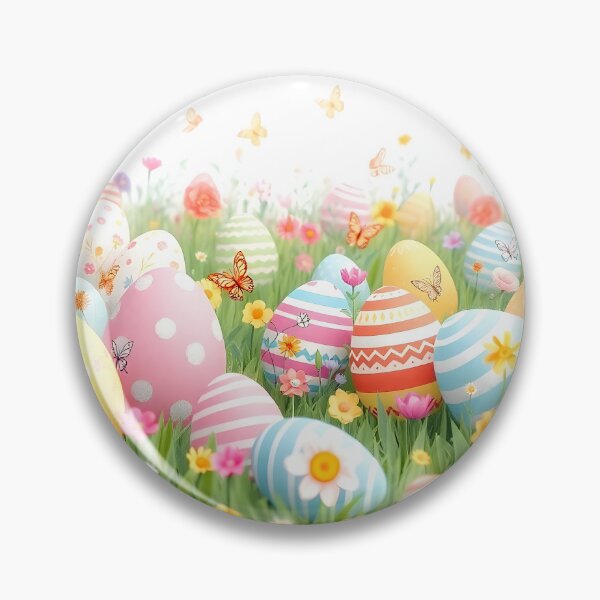 Item preview, Easter Meadow of Colorful Eggs designed and sold by NelDean.