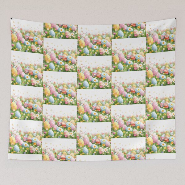 Item preview, Easter Meadow of Colorful Eggs designed and sold by NelDean.