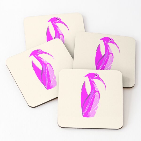 Item preview, Pink Bird with long curved beak designed and sold by Nnone.
