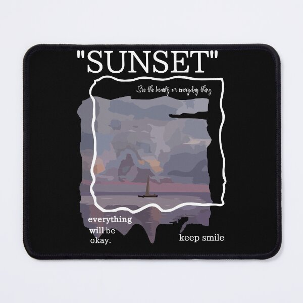Item preview, Sunset over the sea designed and sold by YumeKurenai.