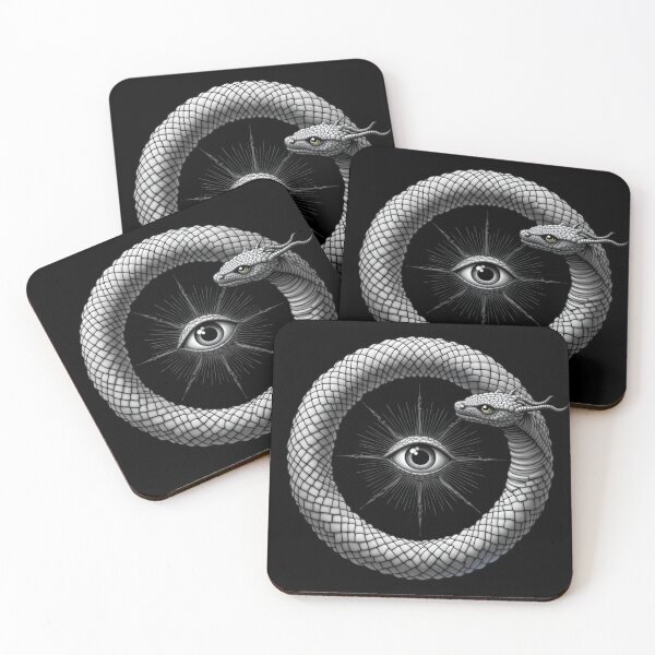 Item preview, Ouroboros y el ojo que todo lo ve: simbolismo místico designed and sold by StudioNeon.