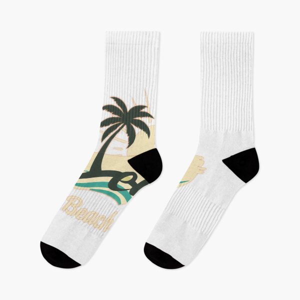 Item preview, Beach Haven Logo: Tropical Sunset with Palm Tree and Waves designed and sold by Cloud-Riders.