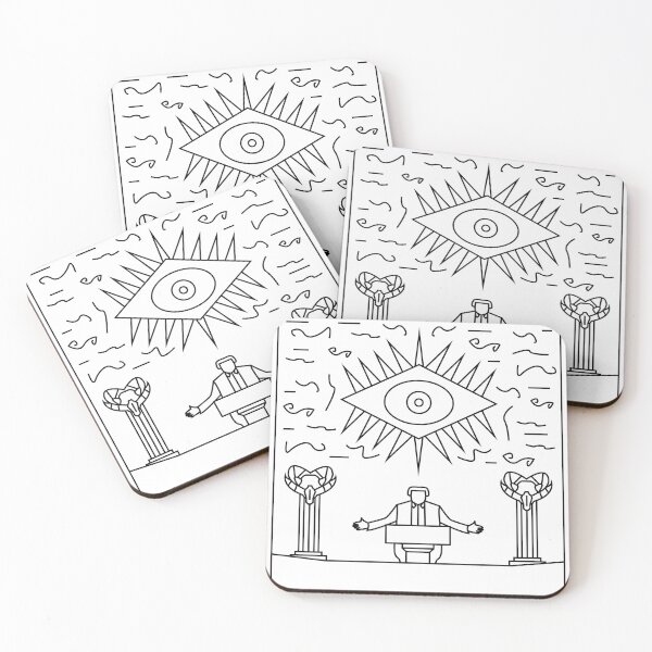 Item preview, The orator with symbolic eye and ram pillars designed and sold by estebansequeira.