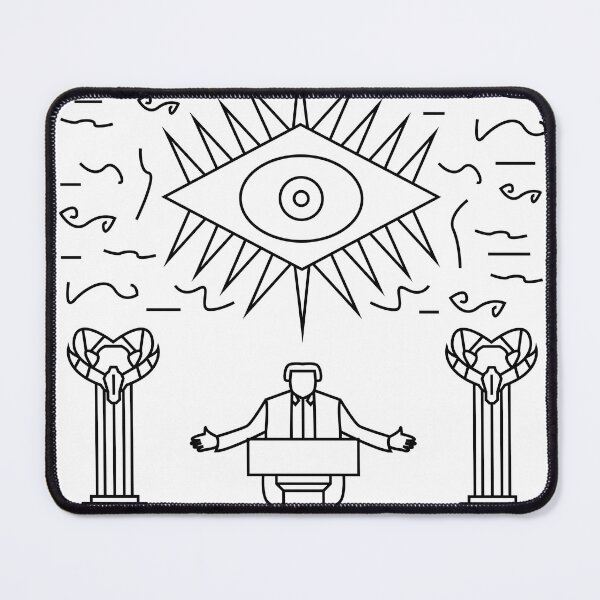 Item preview, The orator with symbolic eye and ram pillars designed and sold by estebansequeira.