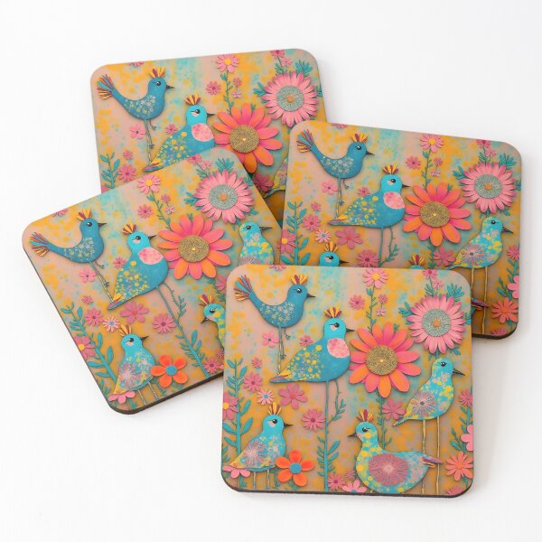 Item preview, Playful Birds Collage designed and sold by Angelandspot.