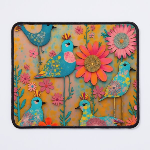 Item preview, Playful Birds Collage designed and sold by Angelandspot.