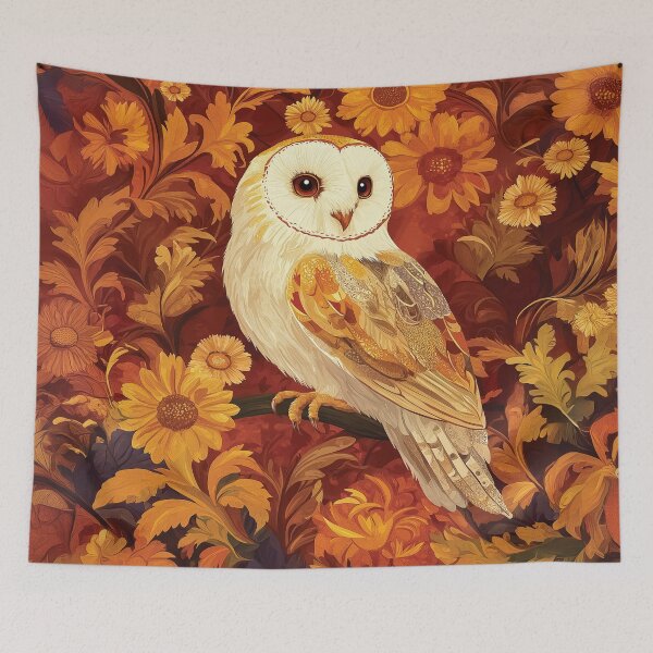 Item preview, A design of a wise barn owl in a forset. designed and sold by HEMRO.