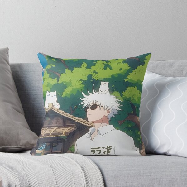 Item preview, Gojo Satoru’s Tranquil Escape – A Ghibli-Inspired Serenity designed and sold by DAIKONLINE.