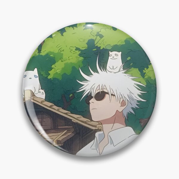 Item preview, Gojo Satoru’s Tranquil Escape – A Ghibli-Inspired Serenity designed and sold by DAIKONLINE.