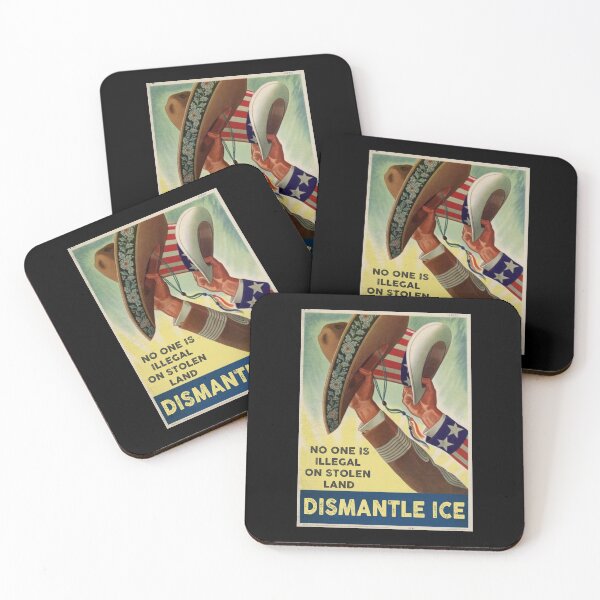 Item preview, No one is illegal on stolen land dismantle ice designed and sold by remerasnerdas.