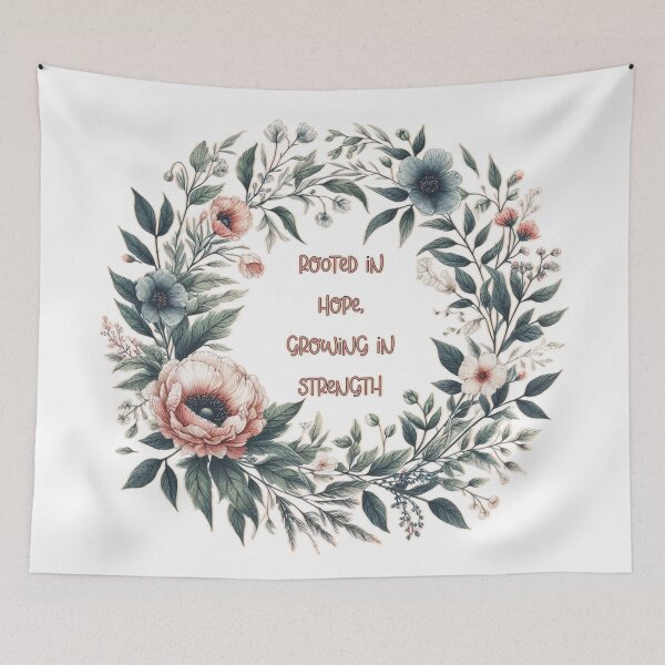 Item preview, Rooted in hope, growing in strength Floral Journals designed and sold by Meemaart.