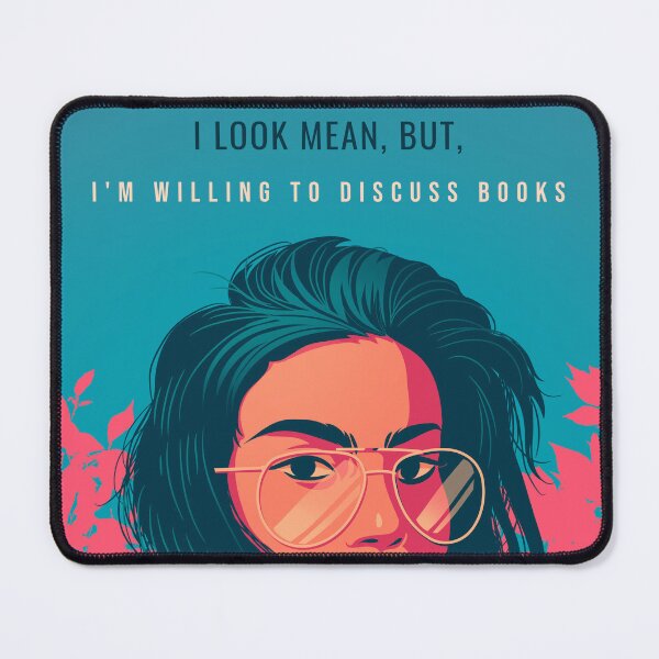 Item preview, I Look Mean, But I'll Talk Books designed and sold by Lilmoo31.