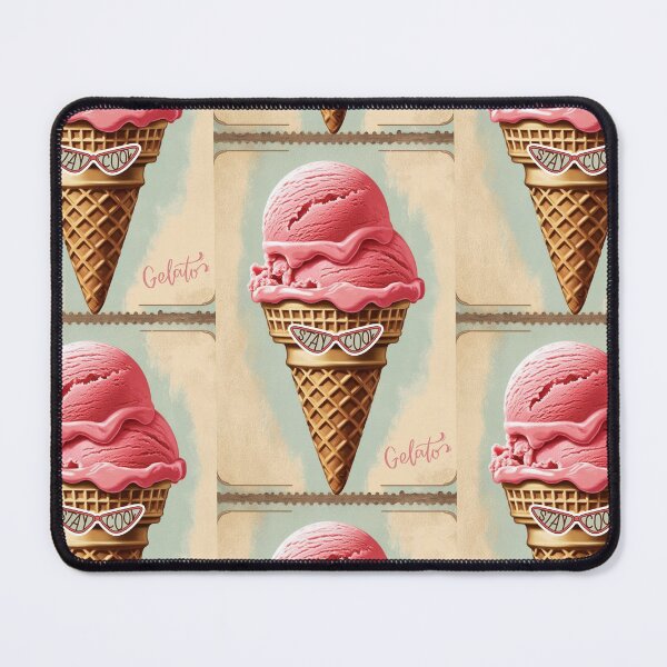 Item preview, Stay Cool! Happy Birthday! Postcard Ice Cream, Ice-cream, Gelato 2 designed and sold by AlinaSCorner.