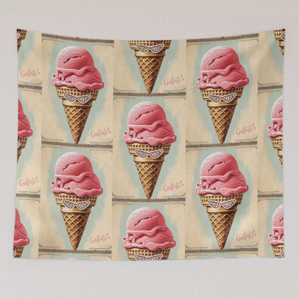 Item preview, Stay Cool! Happy Birthday! Postcard Ice Cream,  Ice-cream, Gelato 2 designed and sold by AlinaSCorner.