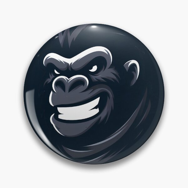 Item preview,  Smiling Gorilla – Bold and Fearless Head Design designed and sold by Apex-Ape.