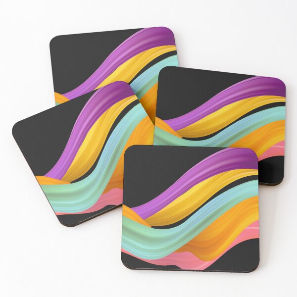 Item preview, Vibrant Abstract Waves | Colorful Fluid Motion Art designed and sold by Art Garden.