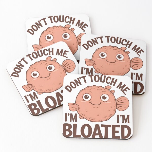 Item preview, Funny 'Don't Touch Me, I'm Bloated' T-Shirt – Humorous Graphic Tee for Comfort and Style designed and sold by Glow Wind ⭐⭐⭐⭐⭐.