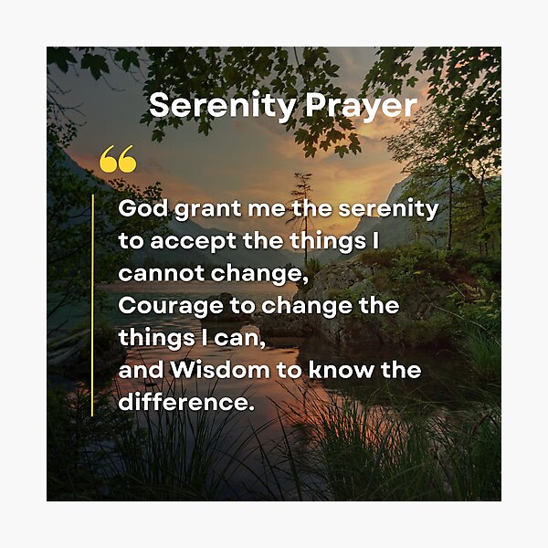 Item preview, Serenity prayer designed and sold by ArtbyShamash.