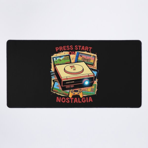Item preview, Press Start on Nostalgia - Retro Gaming Console Design designed and sold by likeforcode.