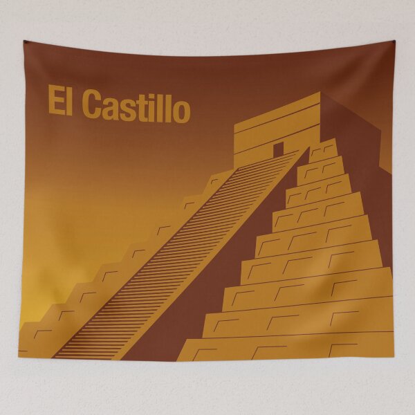 Item preview, El Castillo Pyramid - Chichén Itzá, Mexico designed and sold by Drawings Project.