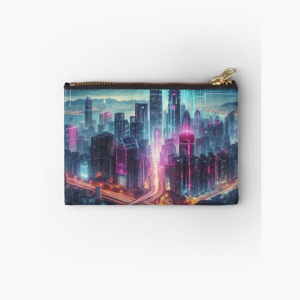 Item preview, Neon-soaked Metropolis: The future in cyberpunk style designed and sold by FotoworldEdel.