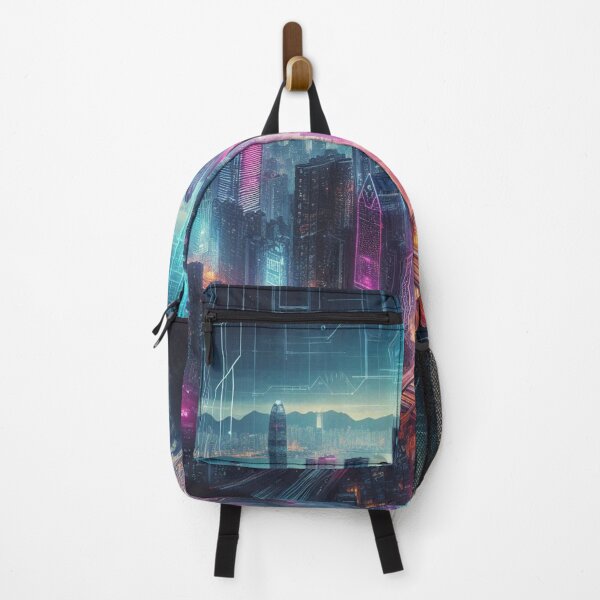 Item preview, Neon-soaked Metropolis: The future in cyberpunk style designed and sold by FotoworldEdel.