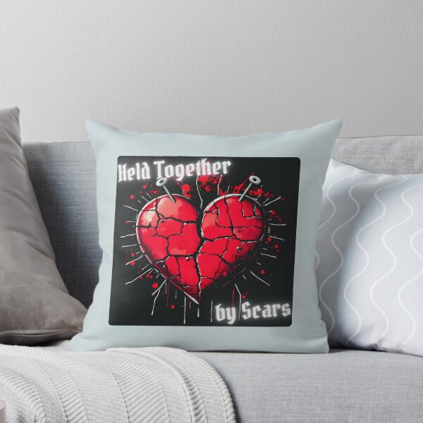Item preview, Broken Heart with Safety Pins designed and sold by Dino-Lune.