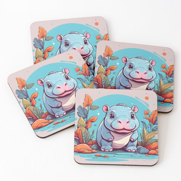 Item preview, cute baby hippo designed and sold by Karaz's Animal Kingdom.