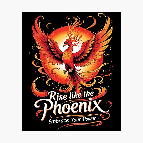 Item preview, The Eternal Phoenix – A Symbol of Rebirth, Strength, and the Fiery Spirit That Rises from the Ashes to Soar Once More designed and sold by postprocess.
