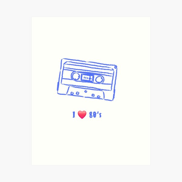 Artikel-Vorschau von Ich liebe 80er-Kassette, designt und verkauft von sugarrosekitch.