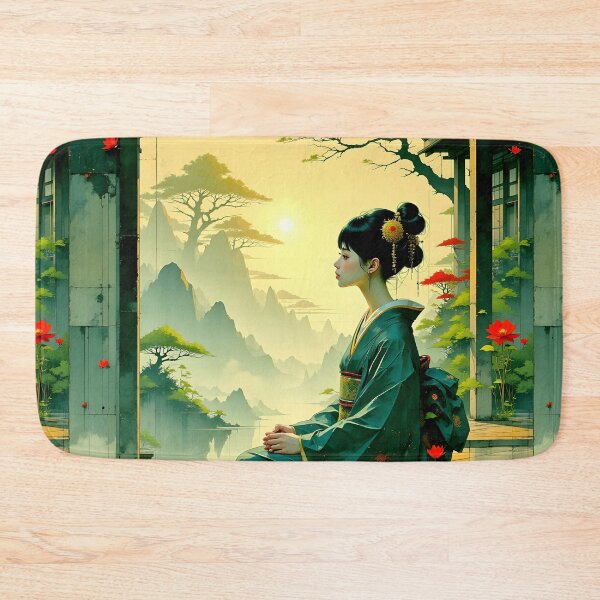 Artikelvorschau, Schöne japanische Geisha sitzend entworfen und verkauft von Coolparrotgirl.