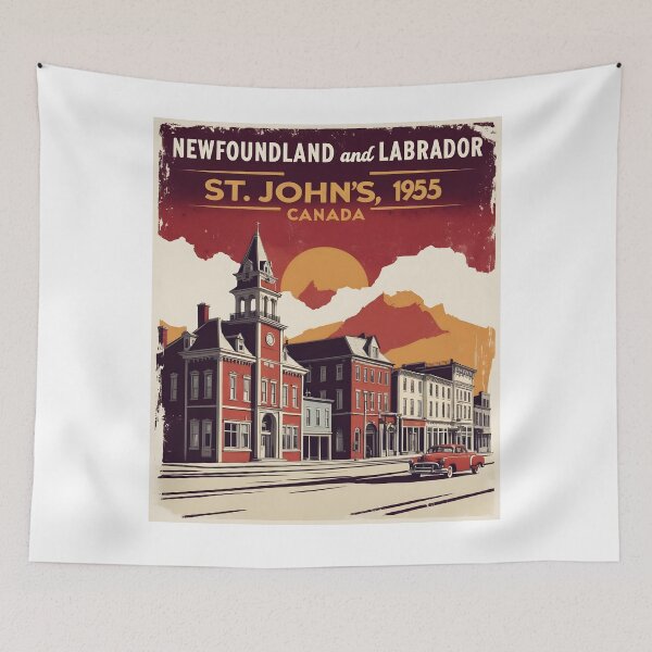 Item preview, Newfoundland and Labrador Canada 1950s Vintage Travel Tourism designed and sold by TravelersGems.