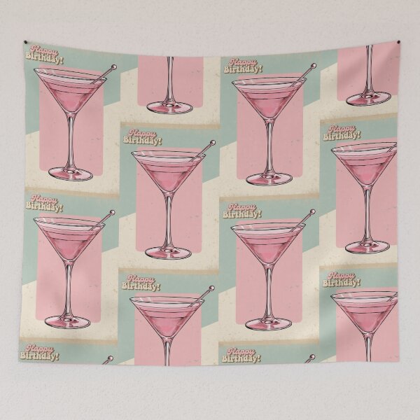 Item preview, Happy Birthday! Pink Martini 1 designed and sold by AlinaSCorner.