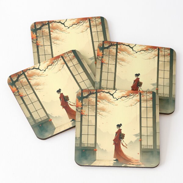 Item preview, Beautiful Japanese geisha waiting  designed and sold by Coolparrotgirl.