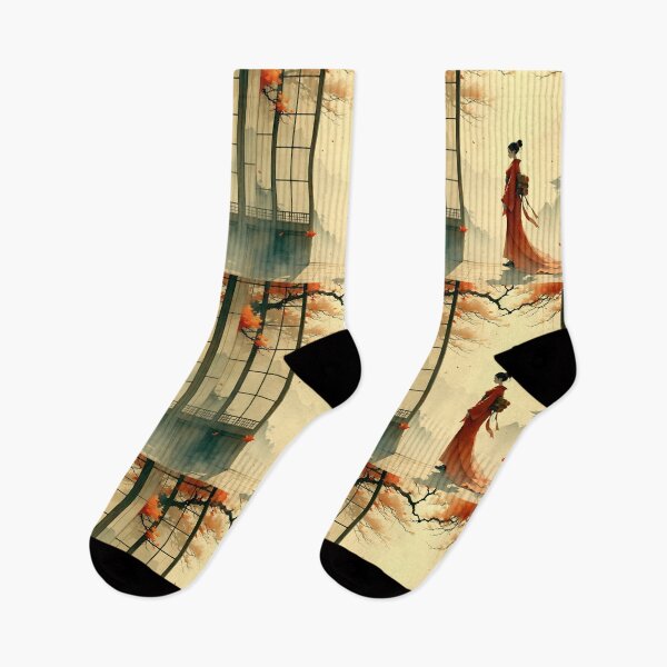 Item preview, Beautiful Japanese geisha waiting  designed and sold by Coolparrotgirl.